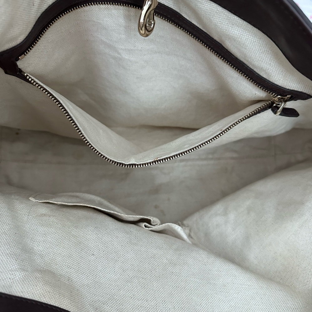 Gucci Dark Brown Monogram Tote - Picture 7 of 13